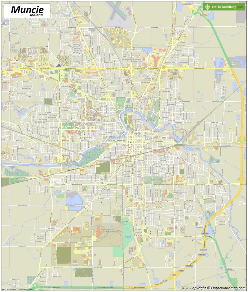 Map of Muncie