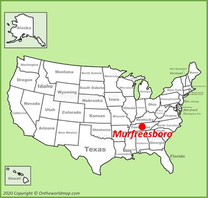 Murfreesboro Location Map