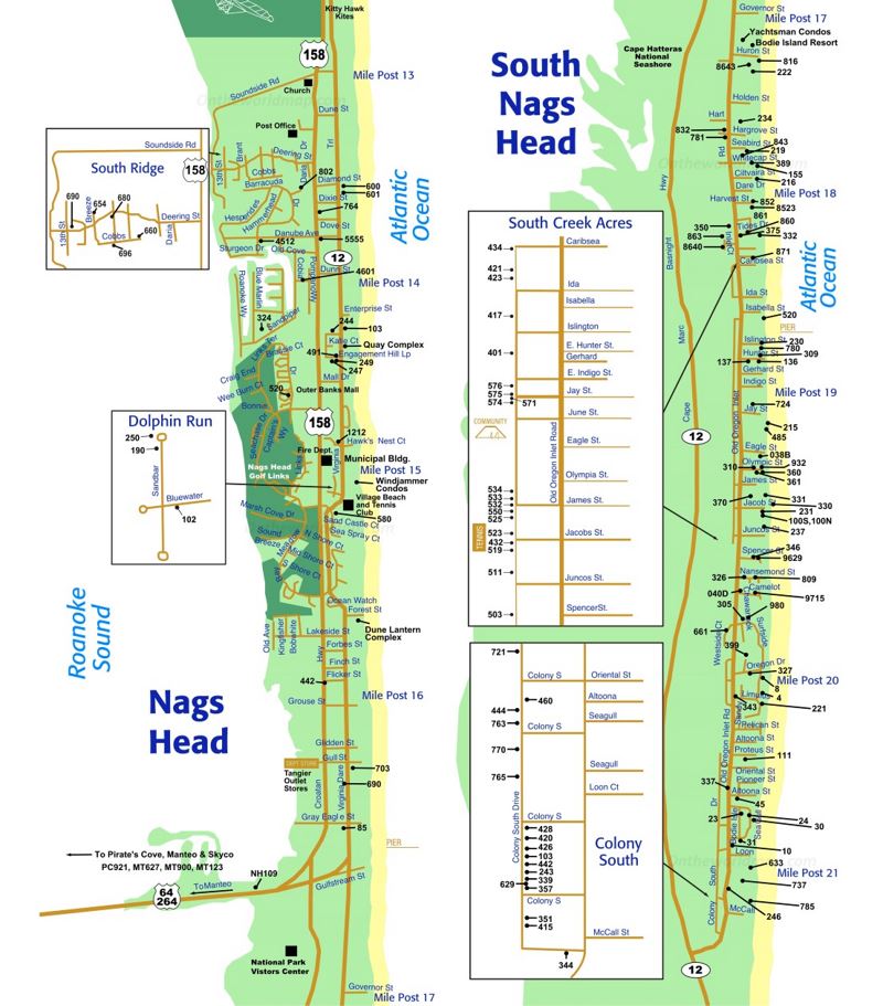 Map of Nags Head