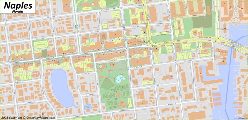 Old Naples - Downtown Naples Map