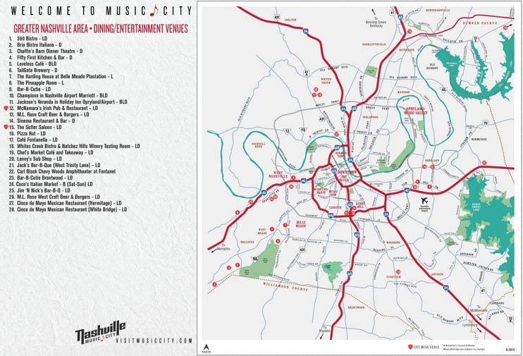 Greater Nashville map