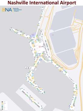 Nashville airport map