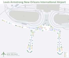 New Orleans Airport Map