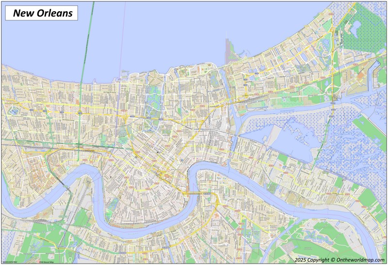 Map of New Orleans