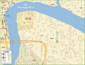 New Orleans Algiers map