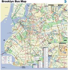 Brooklyn bus map