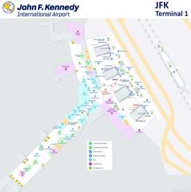 JFK Airport Terminal 1 Map