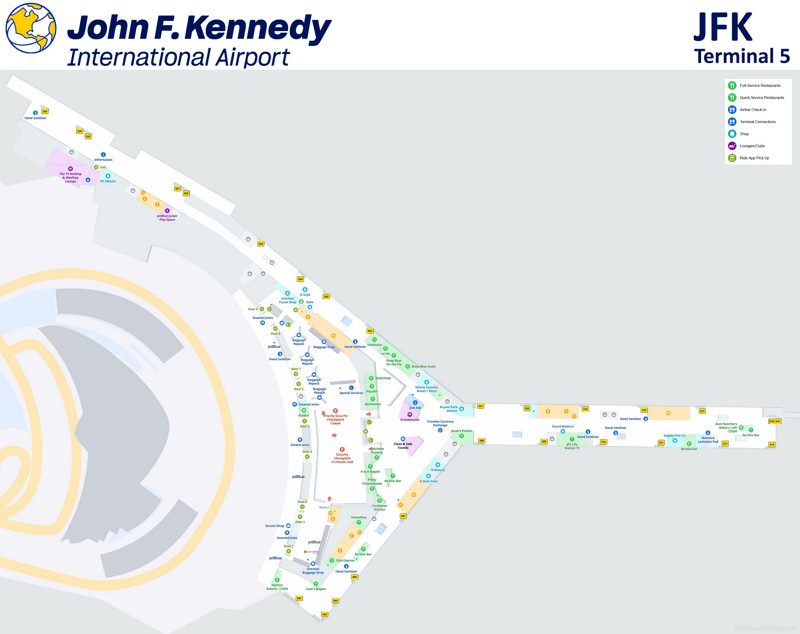 JFK Airport Terminal 5 Map