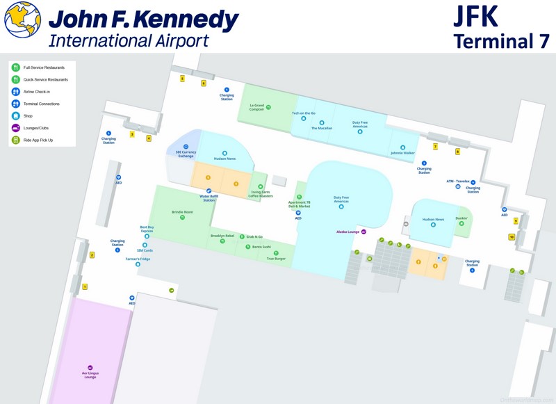 JFK Airport Terminal 7 Map