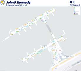JFK Airport Terminal 8 Map