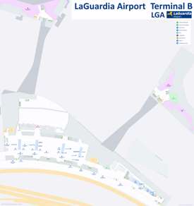 LaGuardia Airport Terminal B Map