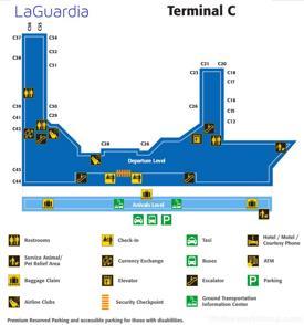 LaGuardia Airport Terminal C Map