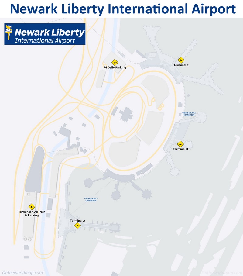 Newark Airport Map
