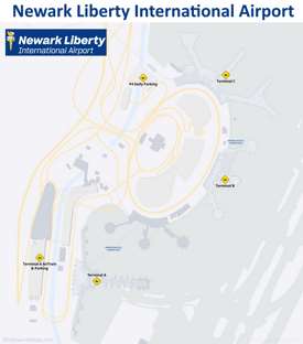 Newark airport map