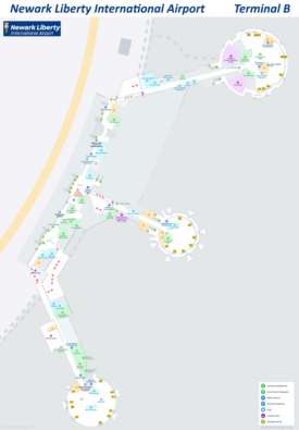 Newark Airport Terminal B Map