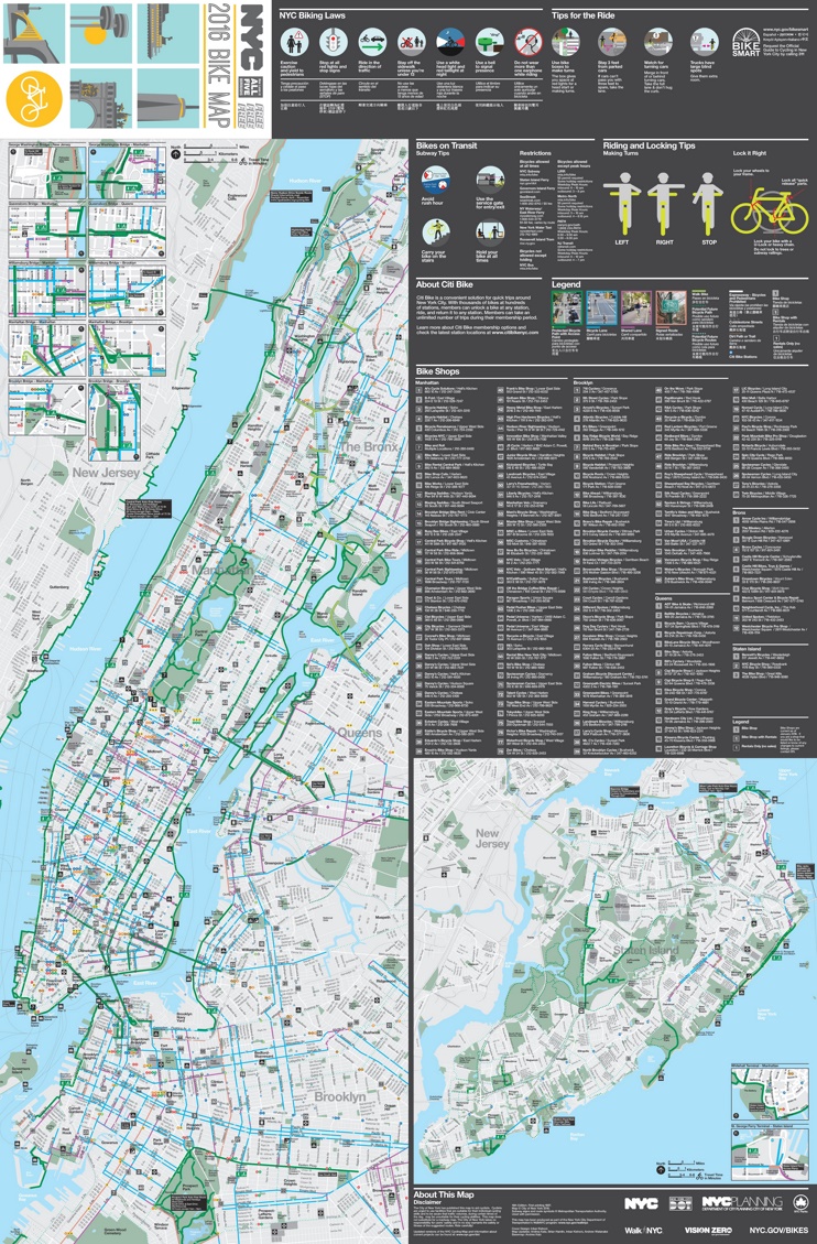 New York City bike map
