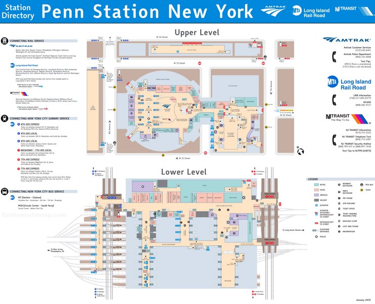 Penn Station Map