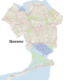 Queens street map