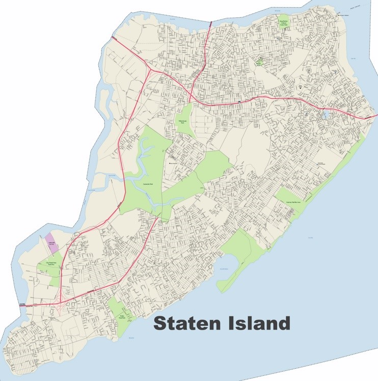 Staten Island street map