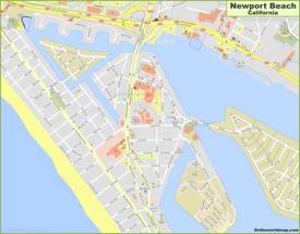 Newport Beach City Center Map