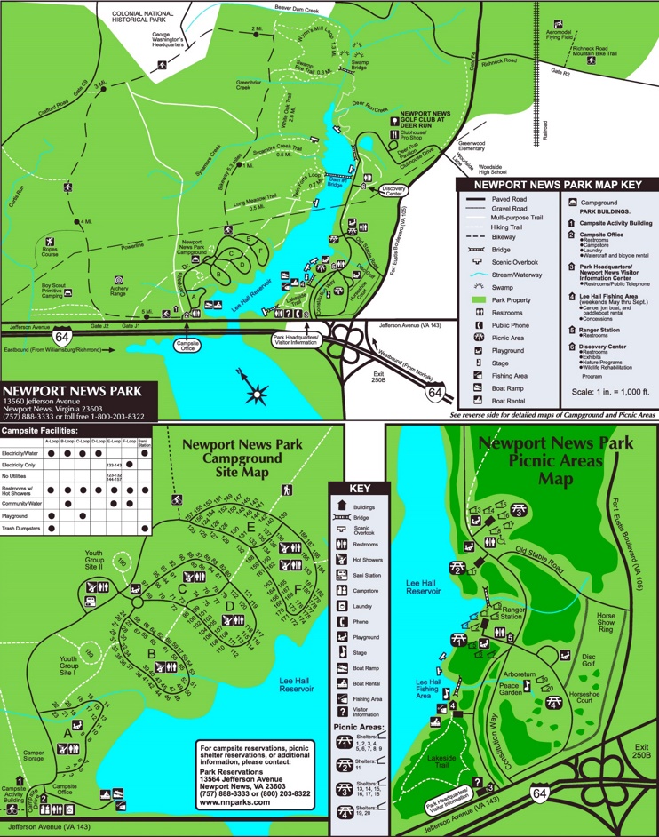 Newport News park map