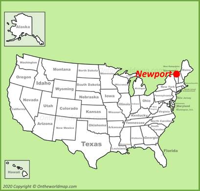 Newport VT Location Map