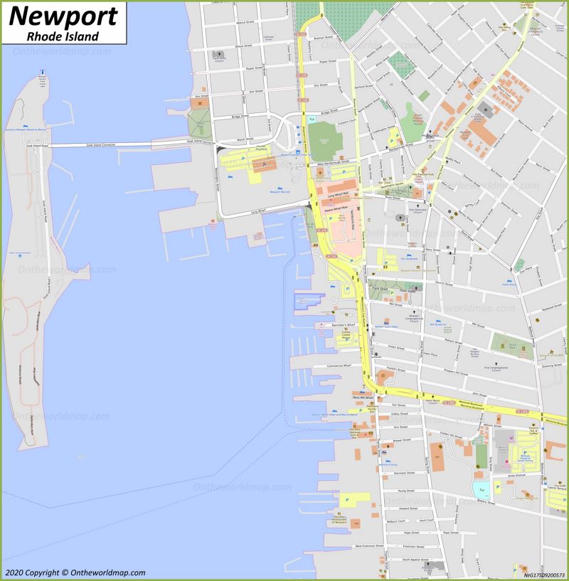 Newport Downtown Map Max 