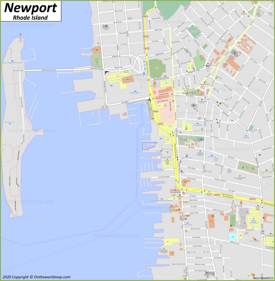 Newport Downtown Map
