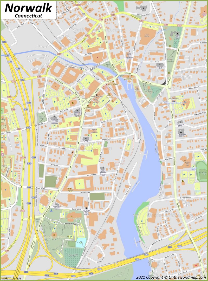 Downtown Norwalk Map