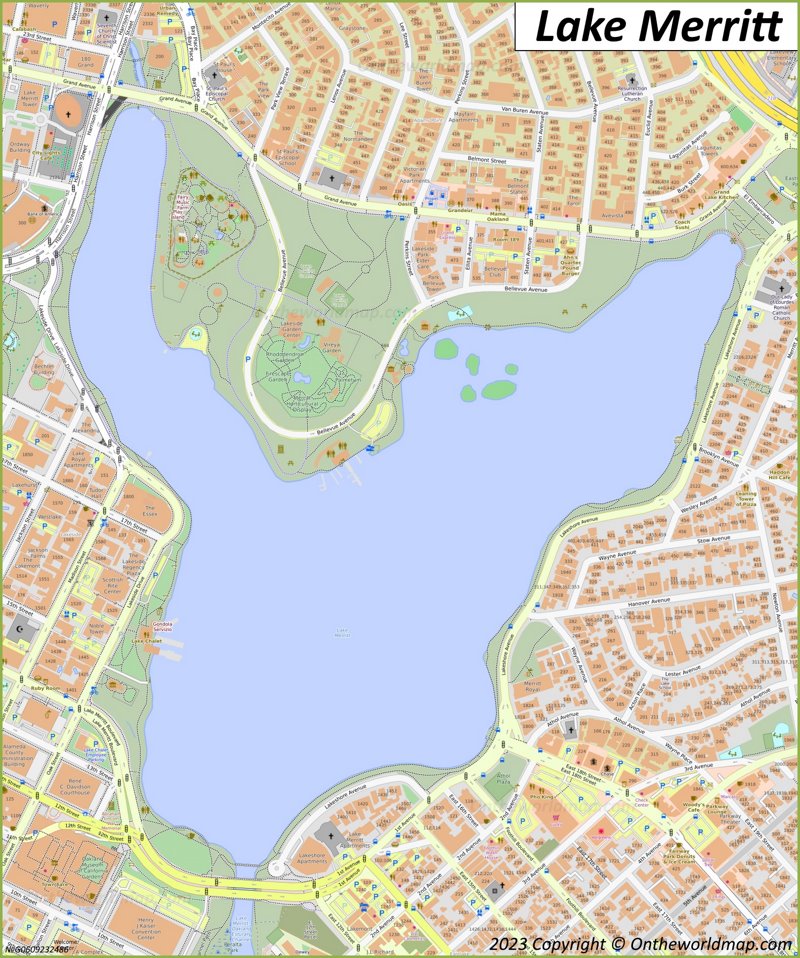 Lake Merritt Map