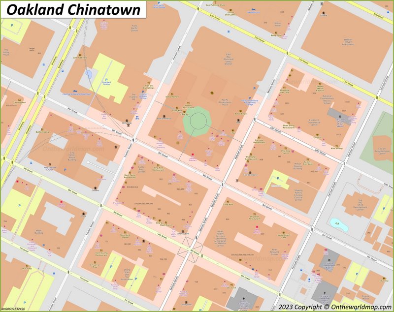 Oakland Chinatown Map
