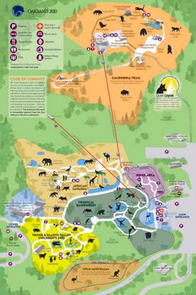 Oakland Zoo Map