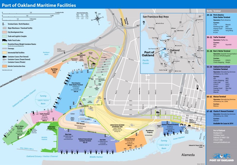 Port of Oakland Map