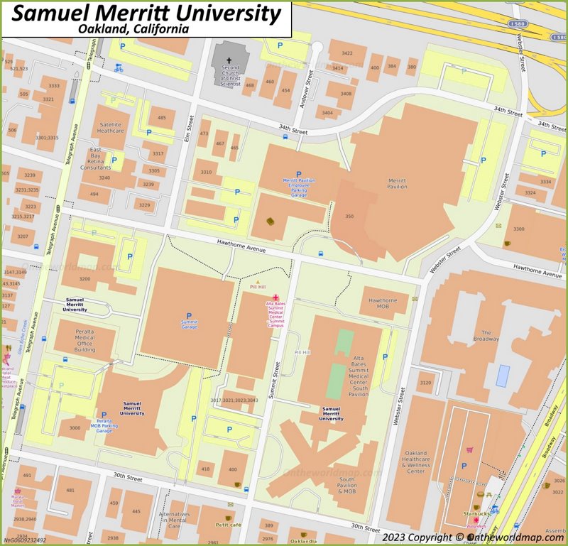 Samuel Merritt University Campus Map