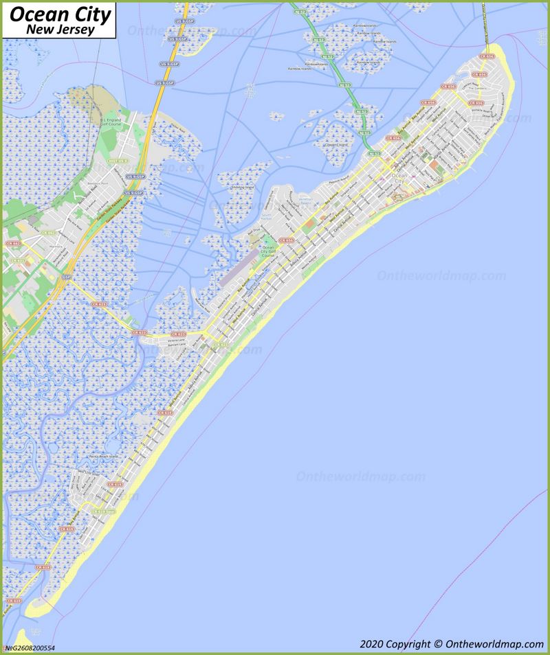 Map of Ocean City