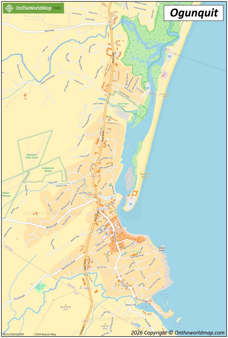 Map of Ogunquit