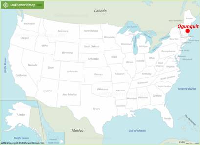 Ogunquit Location on the USA Map