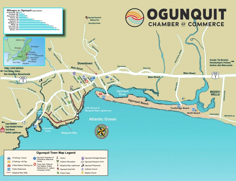 Ogunquit Tourist Map