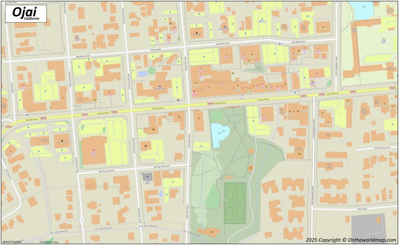 Map of Downtown Ojai