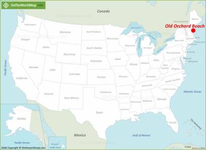 Old Orchard Beach Location on the USA Map