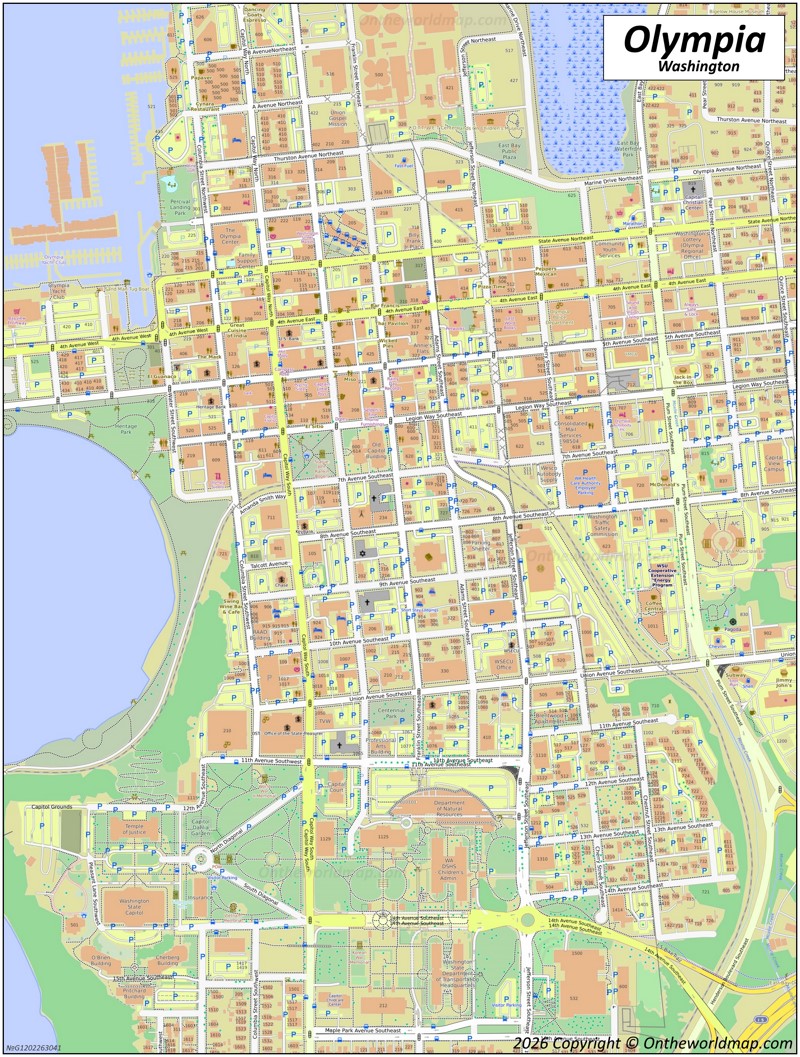 Map of Downtown Olympia