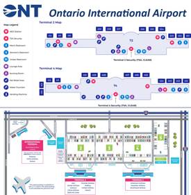 Ontario International Airport Map