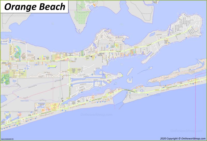 Map of Orange Beach