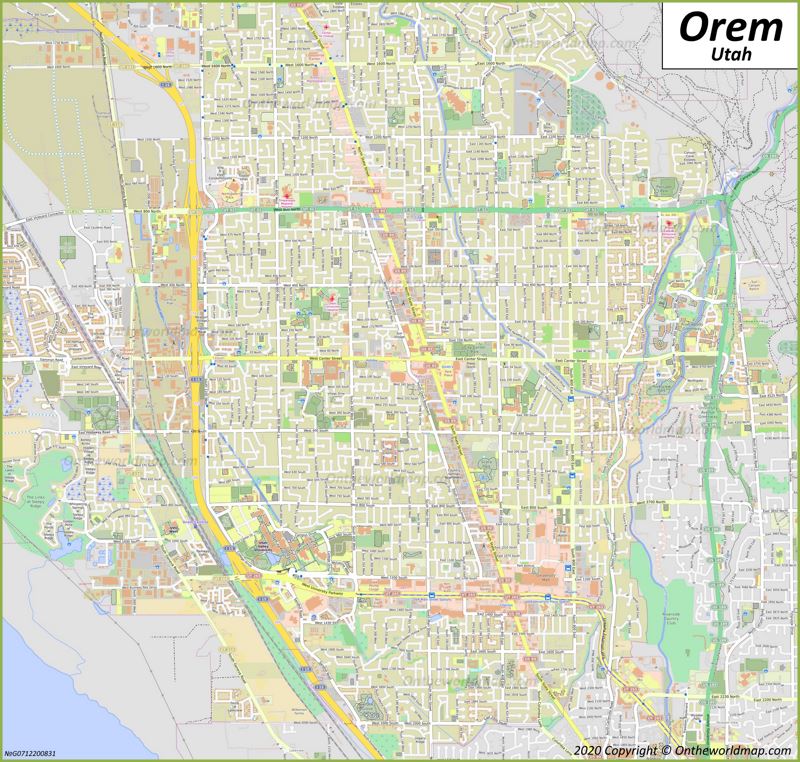 Map of Orem