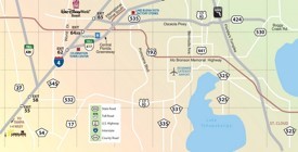 Kissimmee area map