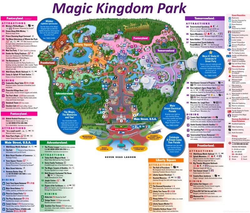 Magic Kingdom Park Map Orlando Walt Disney World Magic Kingdom Map Magic Kingdom Park Map Orlando Walt Disney World Magic Kingdom Map