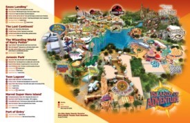 Orlando Islands of Adventure map