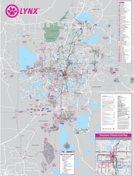 Orlando public transport map