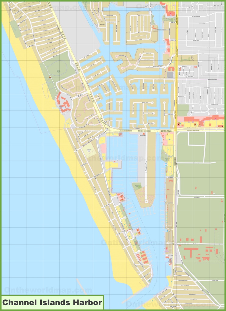 Channel Islands Harbor Map