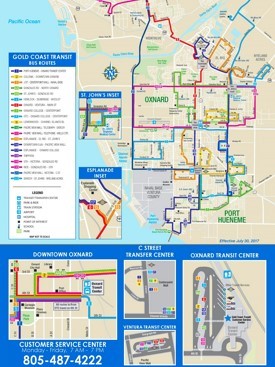 Oxnard bus map